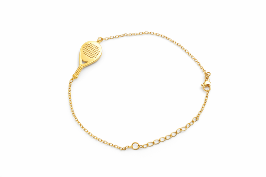 Padel Racket Charm Bracelet